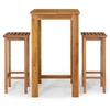 Image de vidaXL Ensemble de bar de jardin 3 pièces en bois massif d'acacia