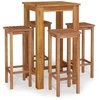 Image de vidaXL Ensemble de bar de jardin 5 pièces en bois massif d'acacia