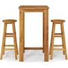 Image de vidaXL Ensemble de bar de jardin 3 pièces en bois massif d'acacia