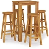 Image de vidaXL Ensemble de bar de jardin 5 pièces en bois massif d'acacia