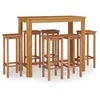 Image de vidaXL Ensemble bar de jardin 7 pièces bois massif acacia