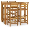 Image de vidaXL Ensemble de bar de jardin 5 pièces en bois massif d'acacia