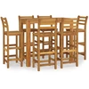 Image de vidaXL Ensemble bar de jardin 7 pièces bois massif acacia