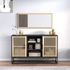 Image de vidaXL Sideboard Noir 105x30x65 cm Bois composite