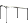 Image de vidaXL Auvent Crème 4x3 m 180 g/m² Tissu et acier