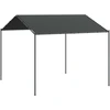 Image de vidaXL Pavillon de jardin anthracite 3x3 m acier et tissu