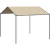 Image de vidaXL Pavillon de jardin Beige 4x4 m Acier et tissu
