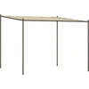 Image de vidaXL Pavillon Beige 3x3 m 180 g/m² tissu et acier