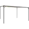 Image de vidaXL Pavillon Beige 4x4 m 180 g/m² tissu et acier