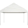 Image de vidaXL Pavillon avec toit blanc 4,08x2,23x3,22 m Polyéthylène
