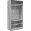 Image de vidaXL Armoire Gris Sonoma 100x50x200 cm Bois composite