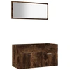 Image de vidaXL Ensemble de meubles de salle de bain 2 pièces chêne fumé bois composite
