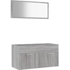 Image de vidaXL Ensemble de meubles de salle de bain 2 pièces Gris Sonoma Bois composite