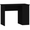 Image de vidaXL Bureau noir 100x55x75 cm bois composite