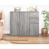 Image de vidaXL Sideboard Gris Sonoma 91x29,5x75 cm Bois composite
