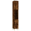 Image de vidaXL Armoire de salle de bain chêne fumé 30x30x190 cm Bois composite