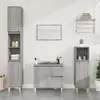 Image de vidaXL Armoire de salle de bain Gris Sonoma 30x30x190 cm Bois composite