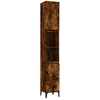 Image de vidaXL Armoire de salle de bain chêne fumé 30x30x190 cm Bois composite