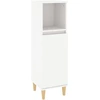 Image de vidaXL Armoire de salle de bain blanc 30x30x100 cm Bois composite