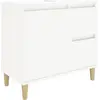 Image de vidaXL Armoire de salle de bain blanche 65x33x60 cm Bois composite
