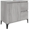 Image de vidaXL Armoire de salle de bain Gris Sonoma 65x33x60 cm Bois composite