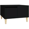 Image de vidaXL Table basse noire 55x55x36,5 cm Bois composite