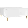 Image de vidaXL Table basse blanche 80x80x36,5 cm Bois composite