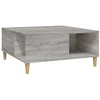 Image de vidaXL Table basse Gris Sonoma 80x80x36,5 cm Bois composite
