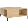 Image de vidaXL Table basse en chêne Sonoma 80x80x36,5 cm Matériau dérivé du bois