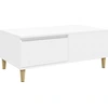 Image de vidaXL Table basse blanche 90x50x36,5 cm Bois composite