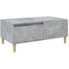Image de vidaXL Table basse gris béton 90x50x36,5 cm Bois composite