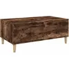 Image de vidaXL Table basse chêne fumé 90x50x36,5 cm Bois composite