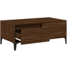 Image de vidaXL Table basse marron imitation chêne 90x50x36,5 cm Bois composite