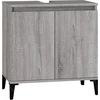 Image de vidaXL Armoire sous lavabo Gris Sonoma 58x33x60 cm Bois composite