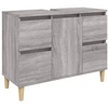 Image de vidaXL Armoire sous lavabo Gris Sonoma 80x33x60 cm Bois composite