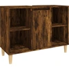 Image de vidaXL Armoire sous lavabo chêne fumé 80x33x60 cm Bois composite