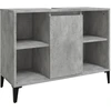 Image de vidaXL Armoire sous lavabo gris béton 80x33x60 cm Bois composite