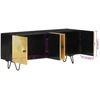 Image de vidaXL Armoire TV 110x30x45 cm bois massif mangue