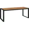 Image de vidaXL Table de jardin avec structure en forme de U 200x90x75 cm Acacia massif