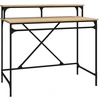 Image de vidaXL Bureau chêne Sonoma 100x50x90 cm bois composite et fer