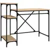 Image de vidaXL Bureau avec étagère chêne Sonoma 105x50x90 cm Bois composite