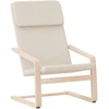 Image de vidaXL Fauteuil relax Tissu Crème