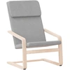 Image de vidaXL Fauteuil relax gris clair Tissu