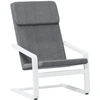 Image de vidaXL Fauteuil relax gris foncé Tissu