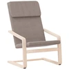 Image de vidaXL Fauteuil relax Taupe Tissu