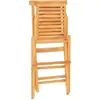 Image de vidaXL Chaises de jardin 8 pcs. Pliable 47x63x90 cm bois massif teck