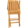 Image de vidaXL Chaises de jardin 6 pcs. Pliable 61x67x90 cm bois massif teck