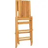 Image de vidaXL Chaises de jardin 4 pcs. Pliable 47x61x90 cm bois massif teck