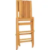 Image de vidaXL Chaises de jardin 6 pcs. Pliable 47x62x90 cm bois massif teck