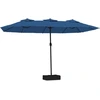 Image de vidaXL Parasol double bleu azur 449x265 cm